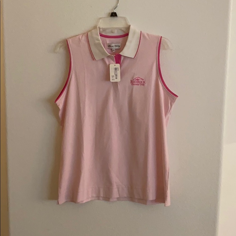 Pink Sport Haley golf top